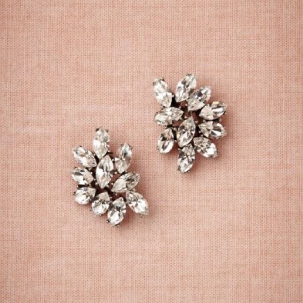BHLDN Marquise Crystal Cluster Earrings